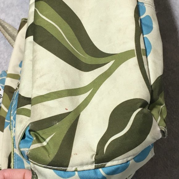 Ju Ju Be Diaper Bag Changing Pad Crossbody Strap Green Blue Marvelous Mums - Picture 13 of 14